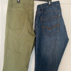 Men's Bundle Blue and Green Pants